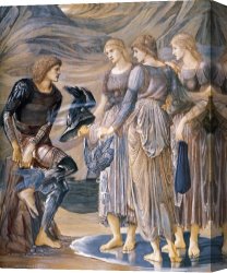 Hylas And The Nymphs Canvas Prints - The Perseus Series Perseus And The Sea Nymphs by Edward Burne Jones