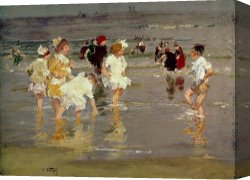 Beach Canvas Prints - Children on the Beach by Edward Henry Potthast