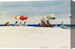 Beach Canvas Prints - Gloucester Beach by Edward Hopper