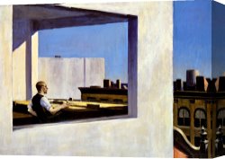 City by The Bay Canvas Prints - Office in a Small City by Edward Hopper