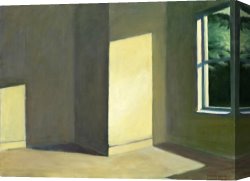Room Canvas Paintings - Sun in an Empty Room by Edward Hopper