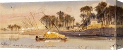 Germany: Berlin Canvas Paintings - Tabeen Berlin, 4 00 P.m., January 1, 1867 (16) by Edward Lear