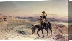 Apartments of Queen Elizabeth of Prussia, Charlottenburg Palace, Berlin Canvas Prints - The Remnants of an Army Jellalabad, January 13, 1842 by Elizabeth Thompson