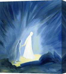 Apartments of Queen Elizabeth of Prussia, Charlottenburg Palace, Berlin Canvas Prints - Even in the darkness of out sufferings Jesus is close to us by Elizabeth Wang