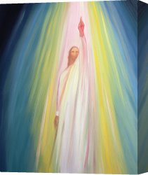 Apartments of Queen Elizabeth of Prussia, Charlottenburg Palace, Berlin Canvas Prints - Jesus Christ points us to God the Father by Elizabeth Wang