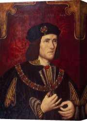 Richard Canvas Paintings - Portrait of King Richard III by English School
