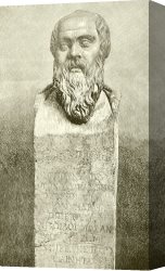 Plinth Canvas Prints - Socrates by English School