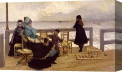 The End of Dinner Canvas Prints - The End of October by Ernest Ange Duez