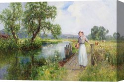 Summer Canvas Prints - Summer by Ernest Walbourn