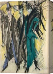 Germany: Berlin Canvas Paintings - Berlin Street Scene by Ernst Ludwig Kirchner