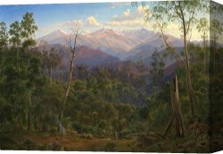 Beacon of Hope Canvas Prints - Mount Kosciusko, Seen From The Victorian Border (mount Hope Ranges) by Eugene Von Guerard