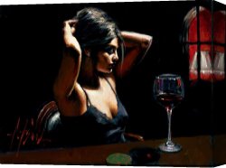 Room Canvas Paintings - The Dark Room II by Fabian Perez