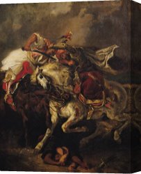 The Battle of Bannockburn Canvas Prints - The Battle of Giaour and Hassan by Ferdinand Victor Eugene Delacroix