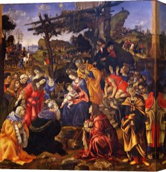 Agnus Dei Canvas Prints - Adorazione Dei Magi by Filippino Lippi