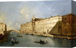 Agnus Dei Canvas Prints - Rio dei Mendicanti by Francesco Guardi