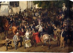 Germany: Berlin Canvas Paintings - Parade Auf Dem Opernplatz in Berlin by Franz Kruger