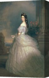 Apartments of Queen Elizabeth of Prussia, Charlottenburg Palace, Berlin Canvas Prints - Elizabeth of Bavaria by Franz Xavier Winterhalter