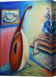 Boy Canvas Paintings - Good Boy by Frederick Luff