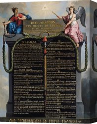 School Canvas Paintings - Declaration of the Rights of Man and Citizen by French School