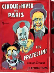 Lady Clown Canvas Prints - Poster advertising the Fratellini Clowns by French School