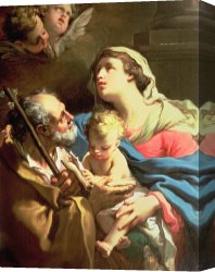 Family Canvas Prints - The Holy Family by Gaetano Gandolfi