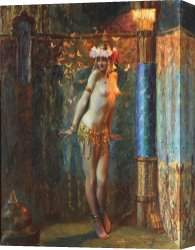 Bussiere Canvas Prints - La Danse De Salome Ou Les Papillons D'or by Gaston Bussiere