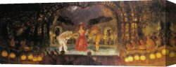 Gaston Bussiere Canvas Prints - La Comedie Italienne by Gaston De Latouche