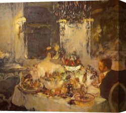 Gaston Bussiere Canvas Prints - Champagne by Gaston La Touche