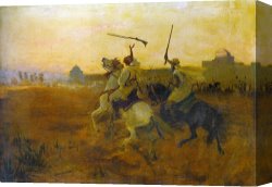 Boston Celebration Canvas Prints - A Desert Celebration by George Denholm Armour