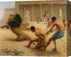 Ancient Canvas Paintings - Ancient Sport by George Goodwin Kilburne