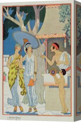 Ancient Canvas Paintings - Ancient Greece by Georges Barbier