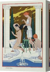 Ancient Canvas Paintings - Ancient Rome by Georges Barbier