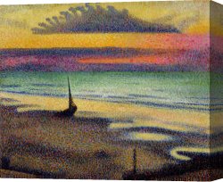 Beach Canvas Prints - The Beach at Heist by Georges Lemmen