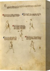 Agnus Dei Canvas Prints - Fiore Dei Liberi 10 by Getty Ms. Ludwig XV 13 01r