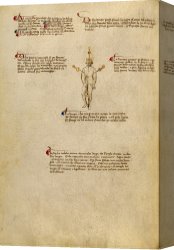 Agnus Dei Canvas Prints - Fiore Dei Liberi 11 by Getty Ms. Ludwig XV 13 01r