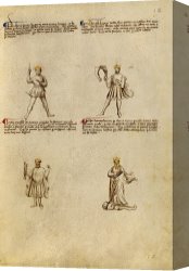 Agnus Dei Canvas Prints - Fiore Dei Liberi 12 by Getty Ms. Ludwig XV 13 01r