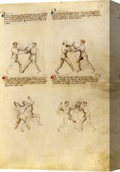 Agnus Dei Canvas Prints - Fiore Dei Liberi 14 by Getty Ms. Ludwig XV 13 01r