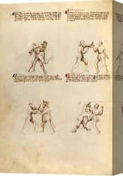 Agnus Dei Canvas Prints - Fiore Dei Liberi 17 by Getty Ms. Ludwig XV 13 01r