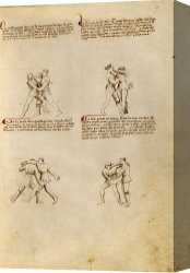 Agnus Dei Canvas Prints - Fiore Dei Liberi 6 by Getty Ms. Ludwig XV 13 01r