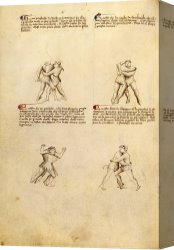 Agnus Dei Canvas Prints - Fiore Dei Liberi 7 by Getty Ms. Ludwig XV 13 01r