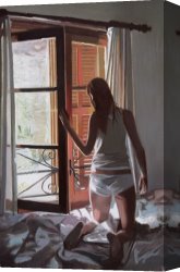Arta-mallorca Canvas Prints - Early Morning Villa Mallorca by Gillian Furlong