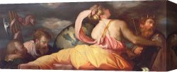 Geography: Berlin Canvas Prints - Allegory Of Geography by Giorgio Vasari