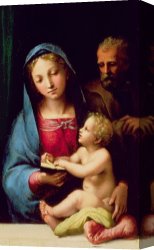 Family Canvas Prints - Holy Family by Giulio Romano