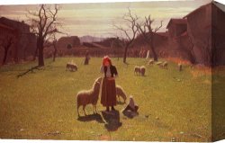 Beacon of Hope Canvas Prints - Deluded Hopes by Giuseppe Pellizza da Volpedo