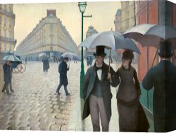 Jazz Festival in Paris Canvas Prints - Paris Street Rainy Day by Gustave Caillebotte