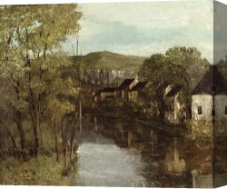 Reflection Canvas Prints - The Reflection of Ornans by Gustave Courbet