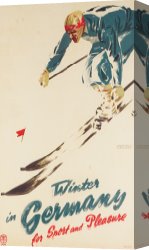 Germany: Berlin Canvas Paintings - Winter In Germany by H Plessen