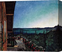 Summer Night Canvas Prints - Summer Night by Harald Sohlberg