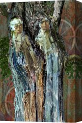 Fantasy Canvas Prints - Philemon And Baucis by Helga Schmitt