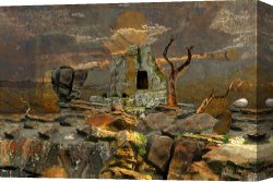 Fantasy Canvas Prints - Scene of Crime by Helga Schmitt